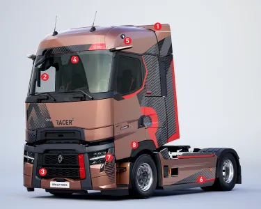 Renault Trucks T-High with figures on it