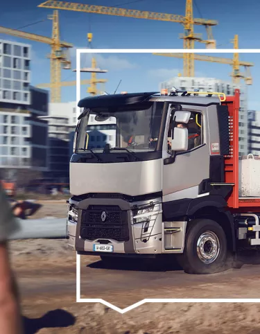 Renault Trucks C on a building site 